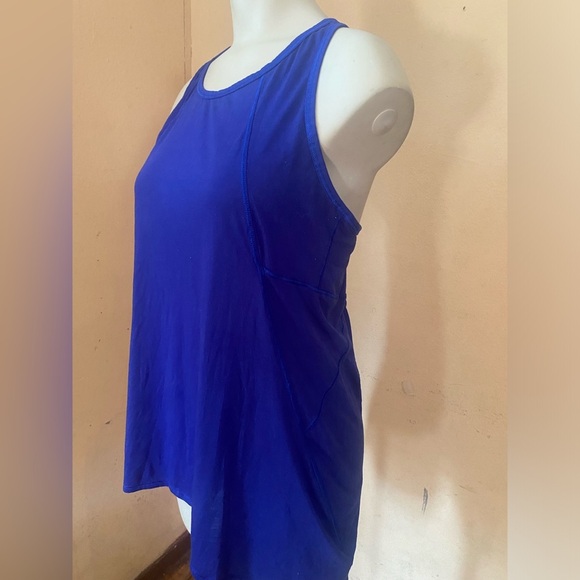 Athleta Blue and White Sleeveless Tank Top - Picture 3 of 11